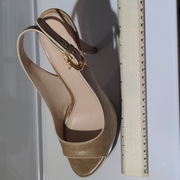 PRADA Nude Peep-toe Heels - Picture 10 of 10